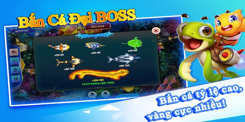 Trải nghiệm thú vị tại Bắn Cá Đại Boss