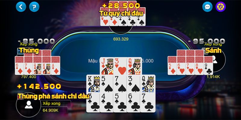 Luật chơi game bài Mậu Binh đổi thưởng chi tiết